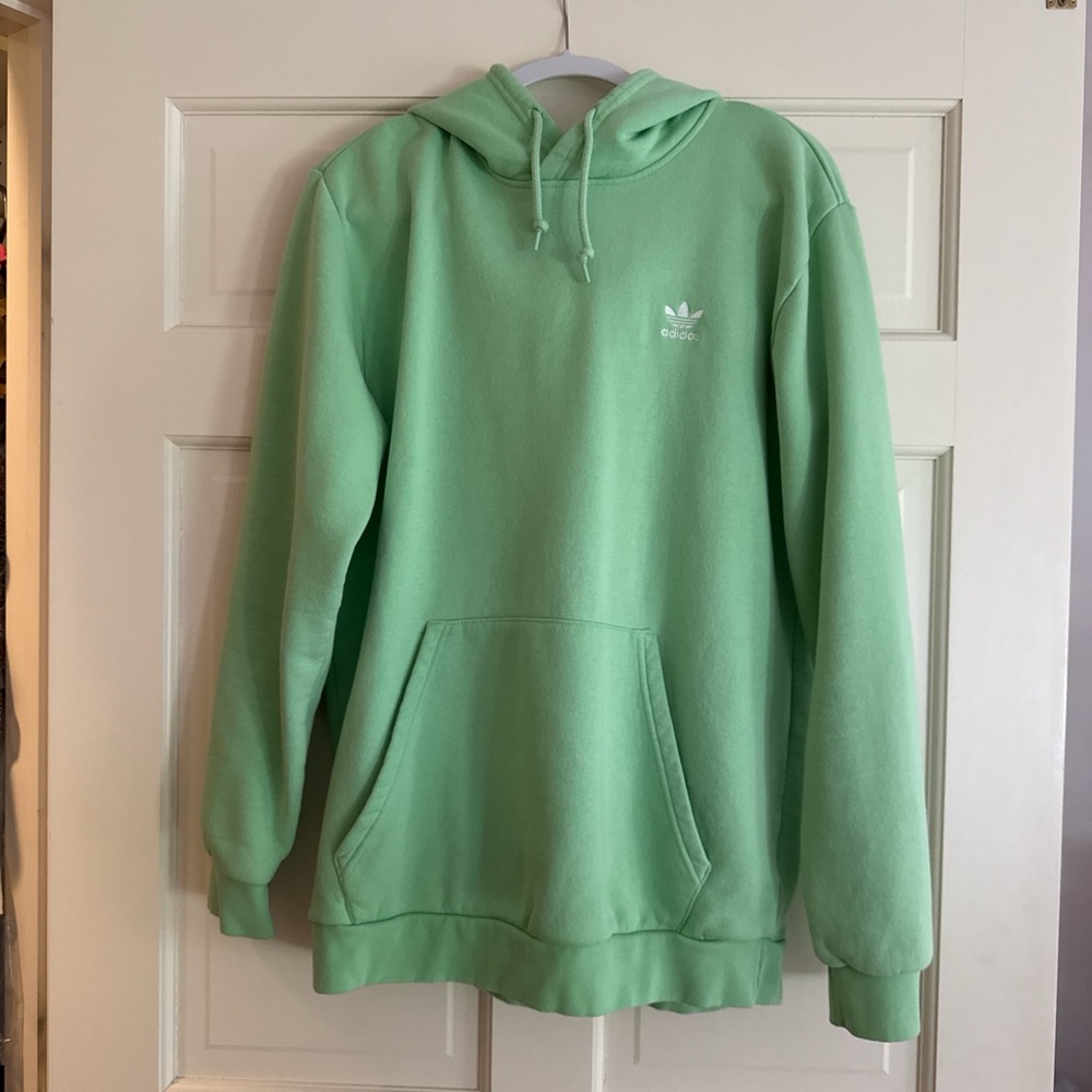 Adidas Men's Green Hoodie